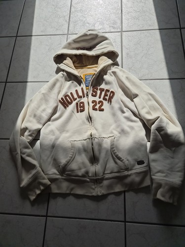 Hollister hoodie zip beige - beige, top
