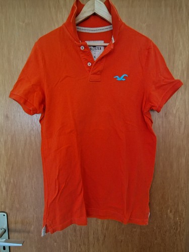 Hollister polo shirt orange - hollister,